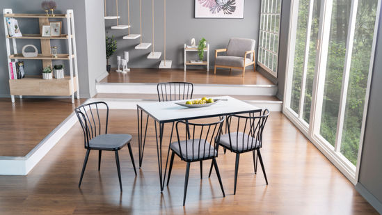 Carmen Mutfak Masa Ve Sandalyeleri (Orman Beyazı)
