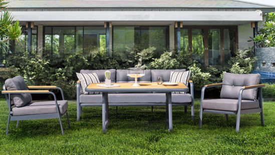 Lounge Metal Garden Table Set